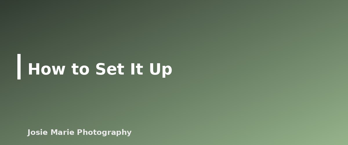How to Set It Up - section banner for Back-Button Focus for Beginners