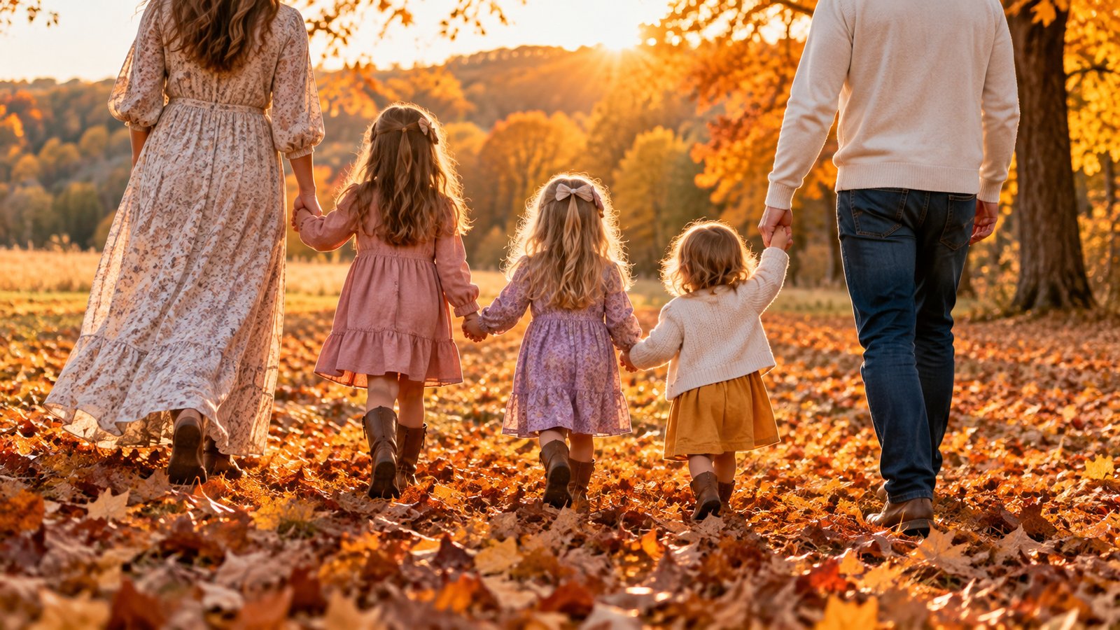 Fall: The Easy Season - Best Time of Day for Family Photos by Season