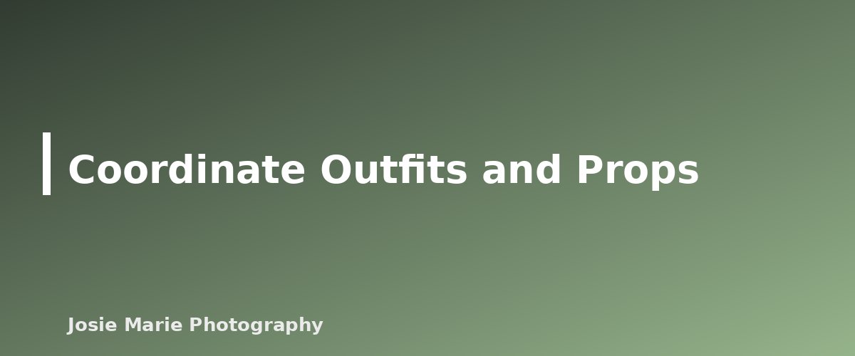 Coordinate Outfits and Props - section banner for Christmas Card Photo Ideas Families Can Do at Home (With Simple Setup Tips)
