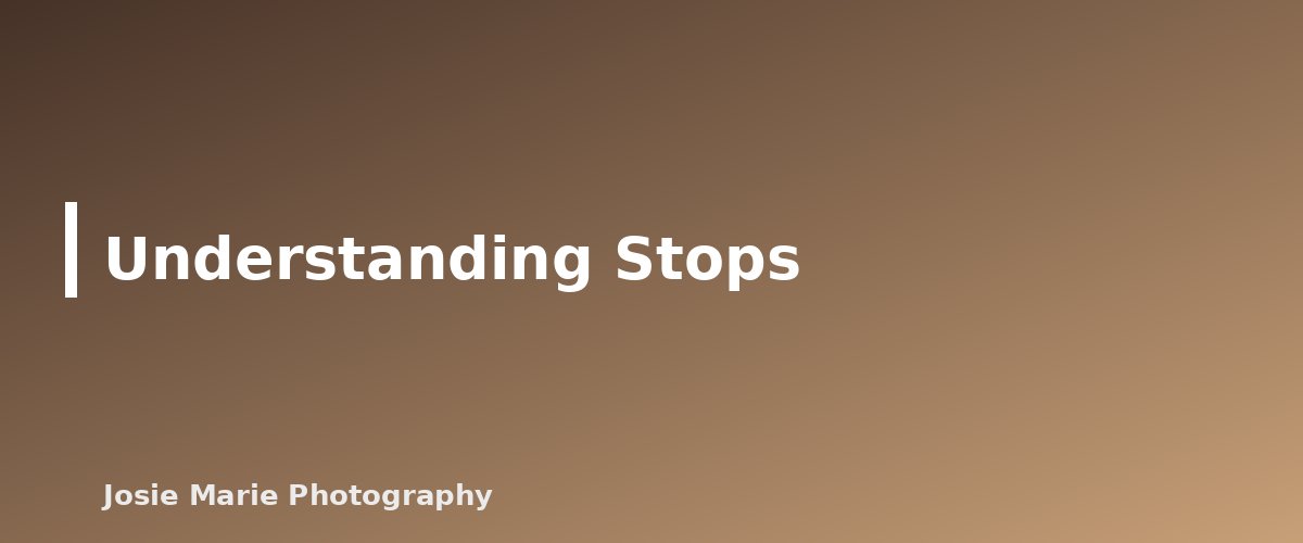 Understanding Stops - section banner for Exposure Triangle Explained