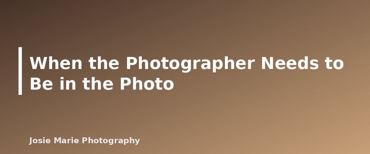 When the Photographer Needs to Be in the Photo - section banner for Family Photo Poses for Large Groups