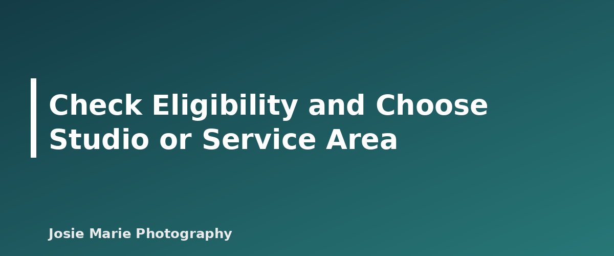 Check Eligibility and Choose Studio or Service Area - illustration for Local SEO for Photographers: Google Business Profile Basics That Help Clients Find You