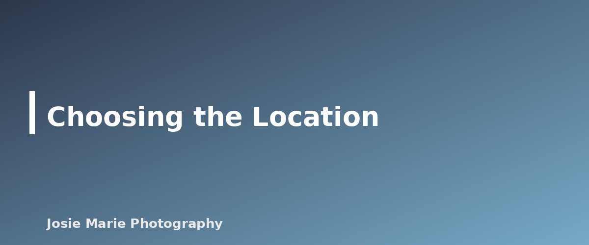 Choosing the Location - section banner for Pet-Friendly Family Photo Tips