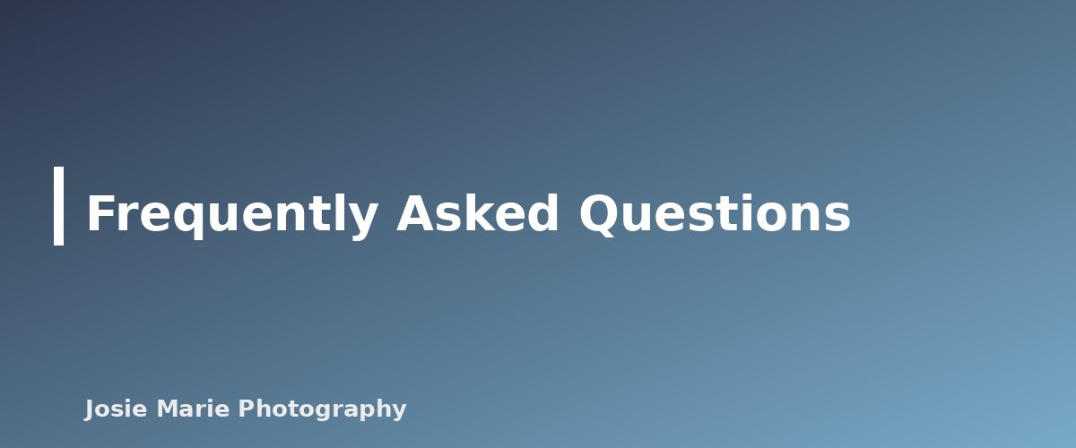 Frequently Asked Questions - section banner for Photographing Toddlers