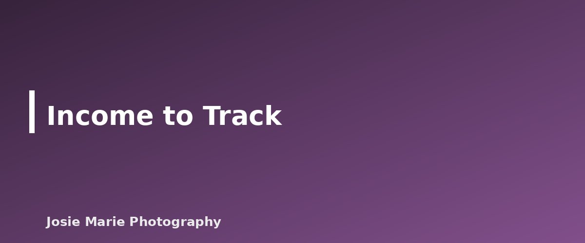 Income to Track - illustration for Photography Business Taxes: What to Track, What to Keep and What to Ask Your Tax Pro