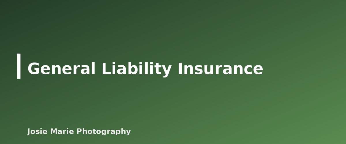General Liability Insurance - illustration for Photography Insurance Basics for Beginners: What Coverage Means and Questions to Ask