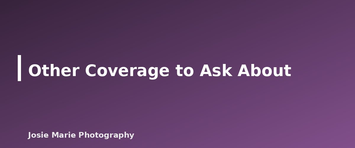 Other Coverage to Ask About - illustration for Photography Insurance Basics for Beginners: What Coverage Means and Questions to Ask