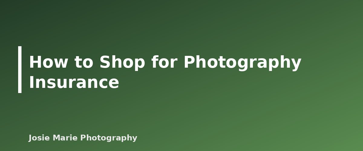How to Shop for Photography Insurance - illustration for Photography Insurance Basics for Beginners: What Coverage Means and Questions to Ask