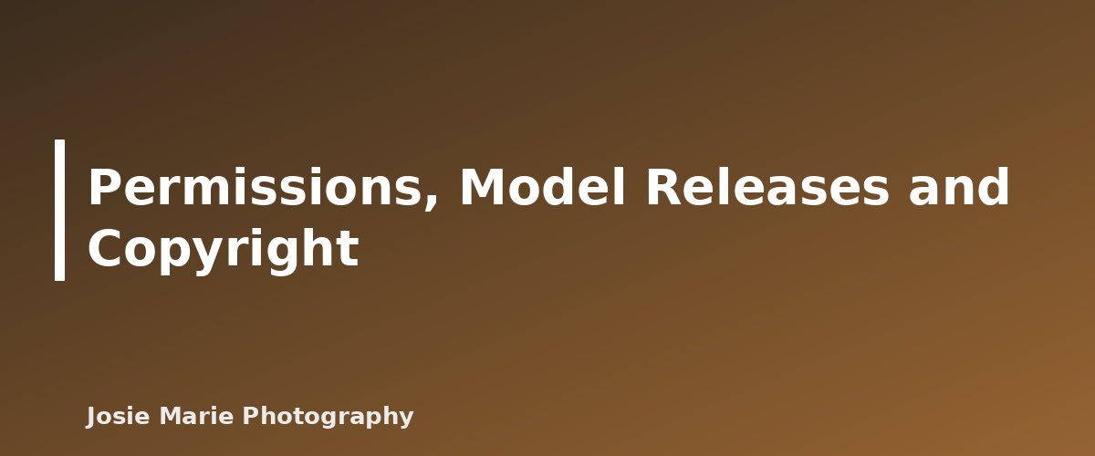 Permissions, Model Releases and Copyright - illustration for Photography Portfolio: How Many Images to Include and Which Ones to Choose