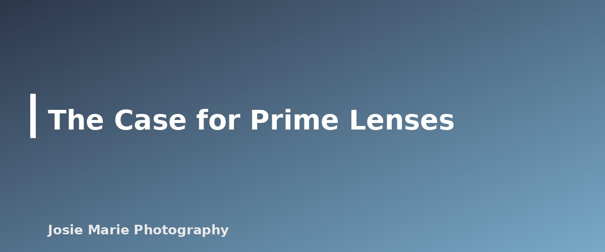 The Case for Prime Lenses - section banner for Prime vs Zoom Lenses for Portraits