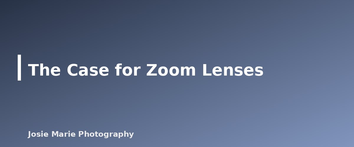 The Case for Zoom Lenses - section banner for Prime vs Zoom Lenses for Portraits