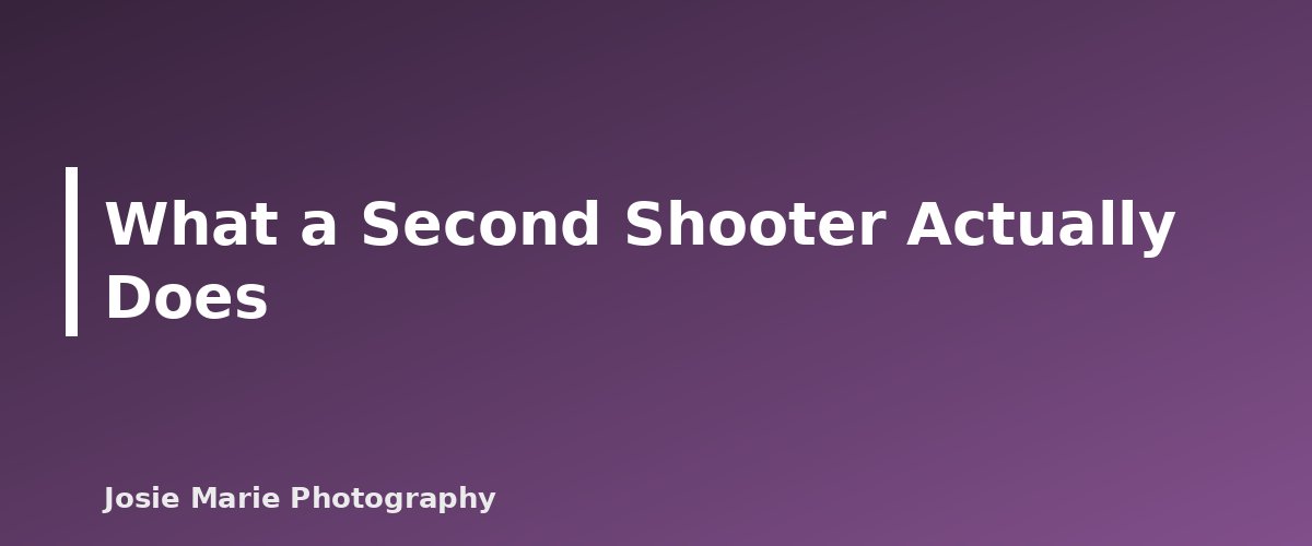 What a Second Shooter Actually Does - illustration for Second Shooting: How to Get Experience Working Alongside Another Photographer