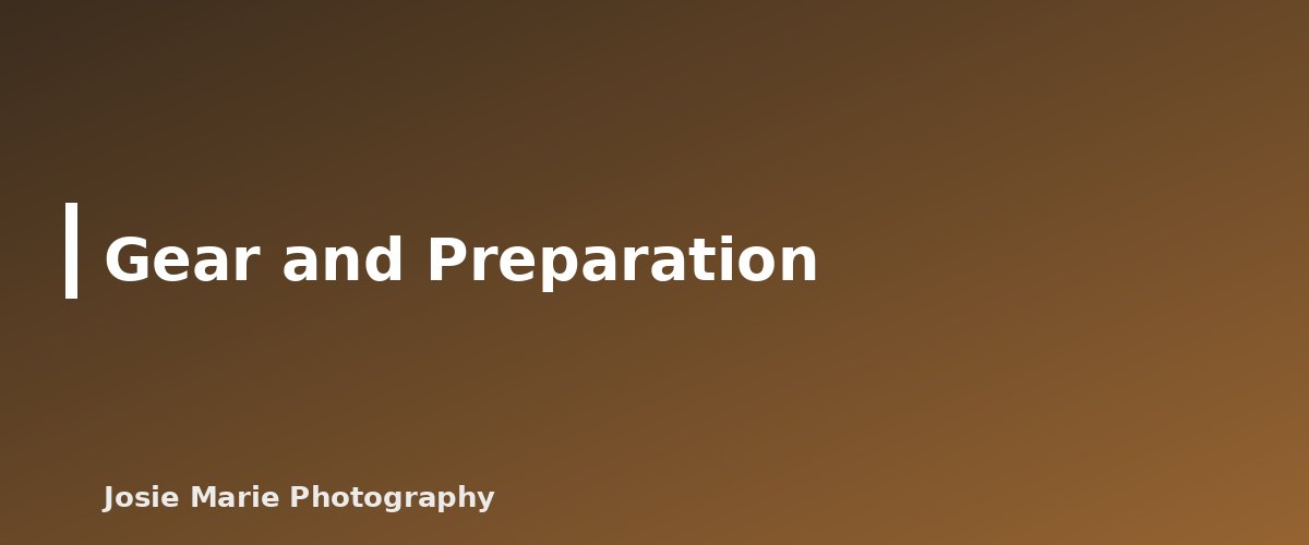 Gear and Preparation - illustration for Second Shooting: How to Get Experience Working Alongside Another Photographer