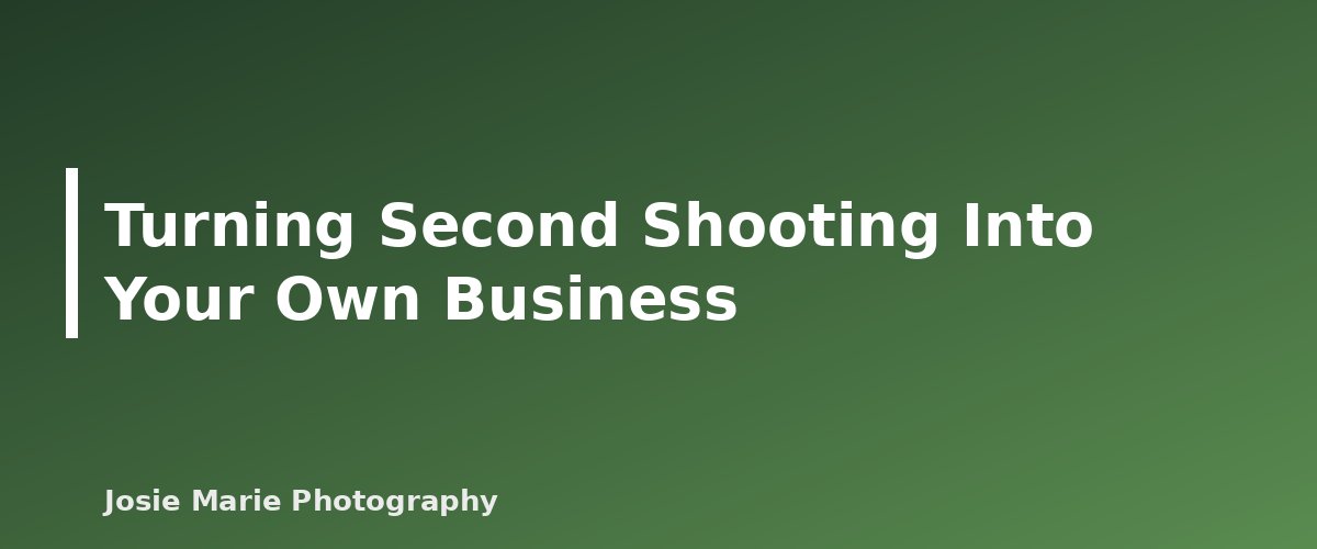 Turning Second Shooting Into Your Own Business - illustration for Second Shooting: How to Get Experience Working Alongside Another Photographer